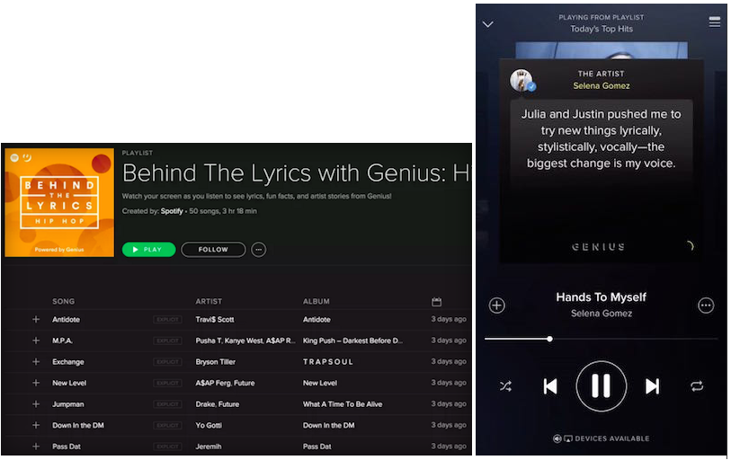 lyrics for spotify desktop